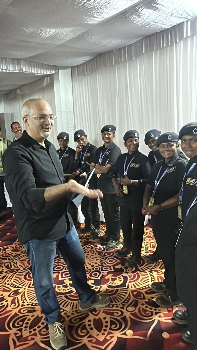 Dr. Vivek S. facilitating a culture workshop