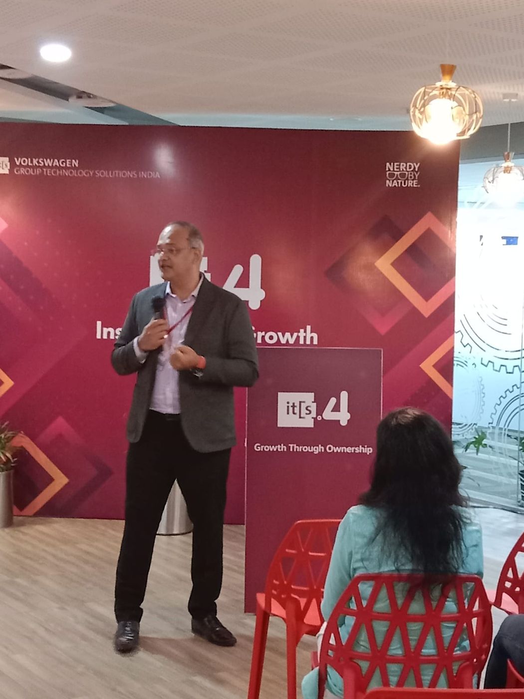 Employee wellness session in progress